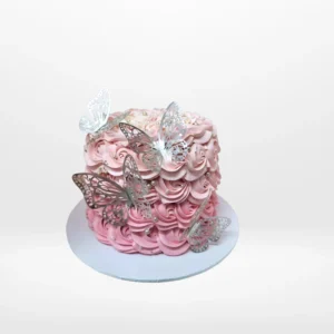 Pink Ombre Cake from The Cravery’s birthday cake shop Birmingham