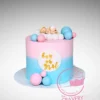 Simple Gender Reveal Cake from Cravery’s cake makers Birmingham