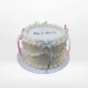 Simple Gender Reveal Cake from Cravery’s cake makers Birmingham
