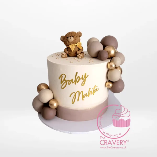 Teddy Bear with Cake from Cravery’s cake Birmingham
