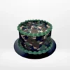Army Cake with camouflage design crafted by The Cravery Cake Shop in Birmingham.