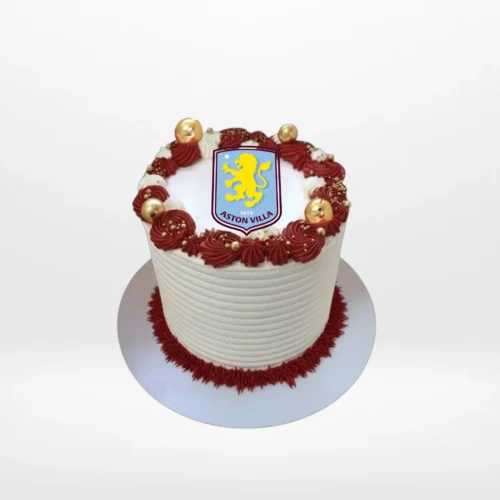 Aston Villa Cake Ideas by The Cravery, handcrafted football-themed cakes from our cake shop on Witton Road.