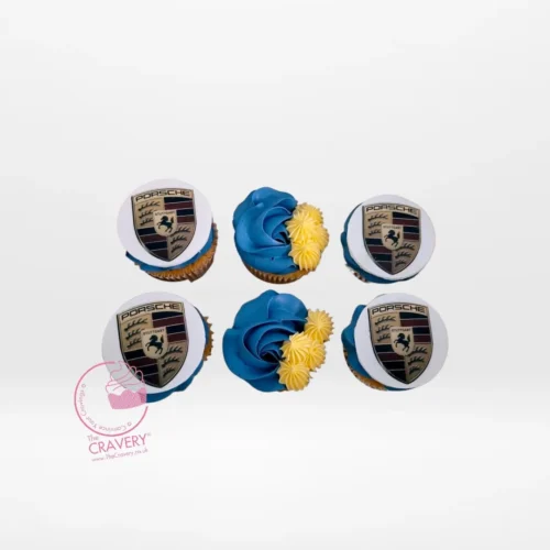 Car Cupcakes by The Cravery, handcrafted cupcakes with edible car-themed toppers, freshly baked in Birmingham.