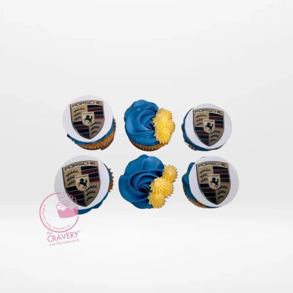 Car Cupcakes by The Cravery, handcrafted cupcakes with edible car-themed toppers, freshly baked in Birmingham.