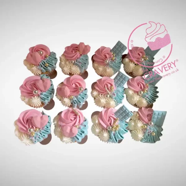 Babyshower Cupcake by The Cravery, handcrafted cupcakes made in Birmingham for baby celebrations.
