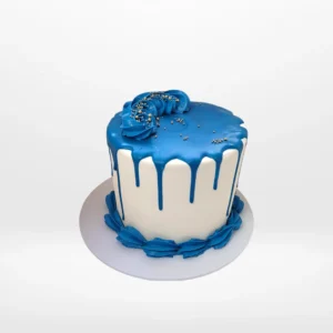 Basic Birthday Cake by The Cravery, simple handcrafted cake design for birthday cakes in Sutton Coldfield.