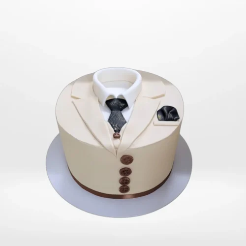 Elegant birthday cake for dad crafted by The Cravery Cake Shop in Birmingham, decorated with warm tones and stylish details.