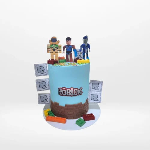 Birthday Cake Roblox by The Cravery, handcrafted Roblox-themed cake available for cakes delivered in Birmingham.