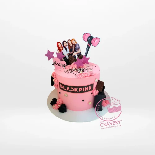 Blackpink Cake by The Cravery, handcrafted K-pop themed cake available at our bakery in Sutton Coldfield.