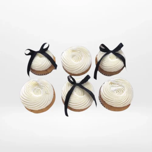 Bows Cupcakes by The Cravery, handcrafted cupcakes with elegant bow decorations made in Birmingham.