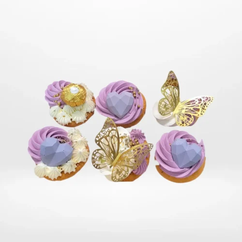 Butterfly Cupcakes by The Cravery, elegant cupcakes topped with edible butterfly decorations, baked fresh in Birmingham.