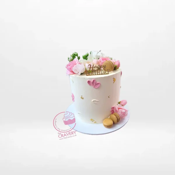 Cake Rose Cake by The Cravery, elegant floral birthday cake handcrafted in Birmingham.