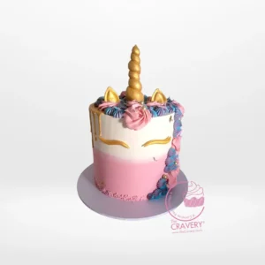 Cake Unicorn Cake by The Cravery, handcrafted unicorn-themed celebration cake from our cake shop in Kings Heath.