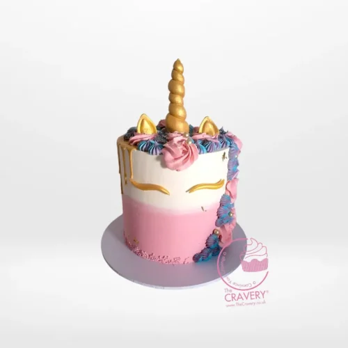 Cake Unicorn Cake by The Cravery, handcrafted unicorn-themed celebration cake from our cake shop in Kings Heath.