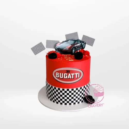 Cake for Car by The Cravery, handcrafted car-themed celebration cake from our cake shop in Sutton Coldfield.