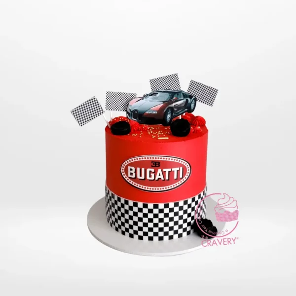 Cake for Car by The Cravery, handcrafted car-themed celebration cake from our cake shop in Sutton Coldfield.