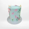 Cake Decorated with Flowers by The Cravery, elegant floral design handcrafted by cake artist in Solihull.