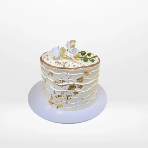 Elegant Celebration Cake handcrafted at The Cravery, cake shop in Maypole.