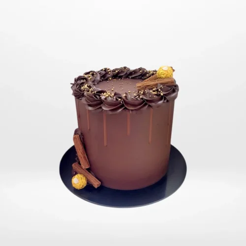 Chocolate Birthday Cake by The Cravery, handcrafted luxury cake available from our cake shop in Moseley.