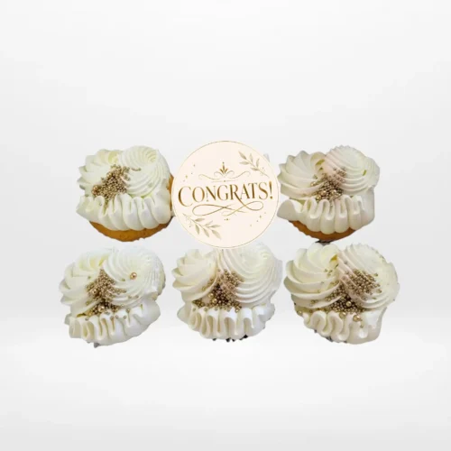 Congrats Cupcakes by The Cravery, handcrafted celebration cupcakes baked fresh in Solihull.