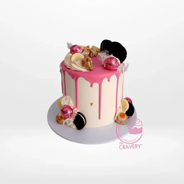 Cookie Cake by The Cravery, handcrafted buttercream cake with cookies from our cake shop in Handsworth.