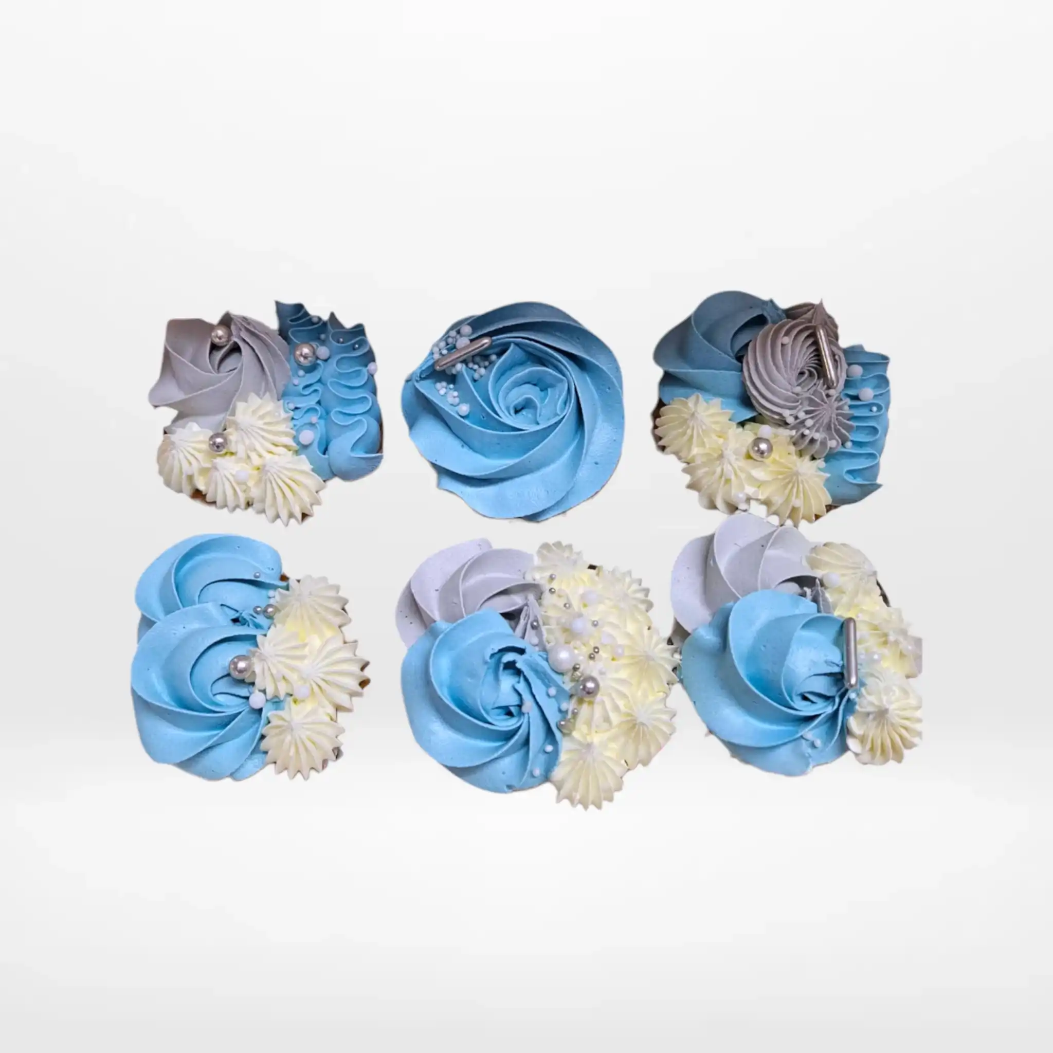 Cup Cake Blue by The Cravery, handcrafted blue cupcakes with buttercream frosting, freshly baked in Solihull.
