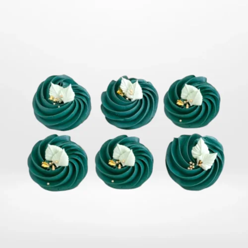 Cup cake Green by The Cravery, elegant cupcakes with green buttercream frosting, baked fresh in Solihull.