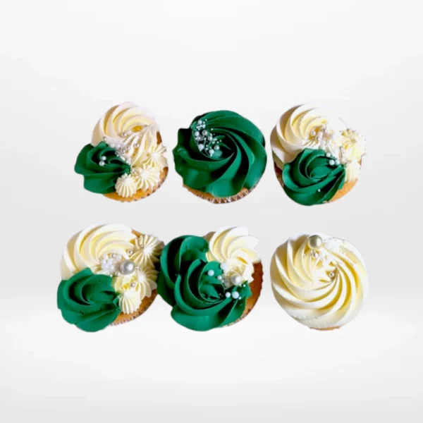 Cupcakes with Green Frosting by The Cravery, handcrafted buttercream cupcakes baked fresh in Solihull.