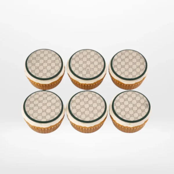 Cupcakes Gucci by The Cravery, luxury Gucci-inspired edible print cupcakes baked fresh in Birmingham.