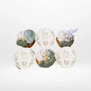 Cupcake Ideas for Gender Reveal by The Cravery, handcrafted cupcakes with pink or blue filling and cupcake delivery in Birmingham.