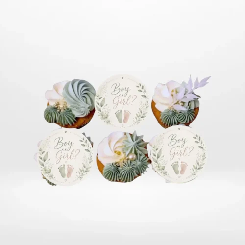 Cupcake Ideas for Gender Reveal by The Cravery, handcrafted cupcakes with pink or blue filling and cupcake delivery in Birmingham.