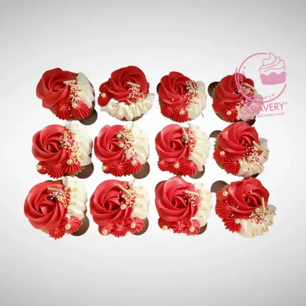 Cupcakes 2 Love by The Cravery, handcrafted romantic cupcakes with heart-themed designs, freshly baked in Solihull.