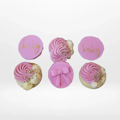 Cupcakes Babyshower by The Cravery, handcrafted baby shower cupcakes made in Solihull.