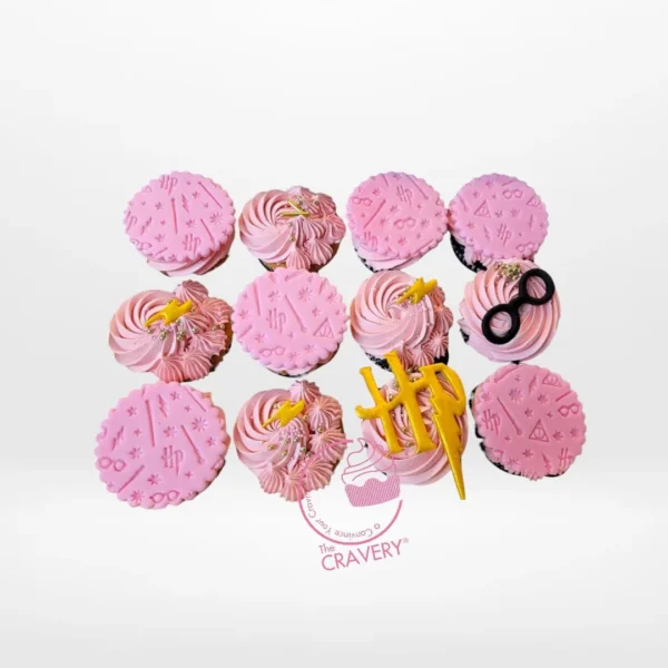 Cupcakes Harry Potter by The Cravery, edible themed cupcakes handcrafted and delivered in Birmingham.