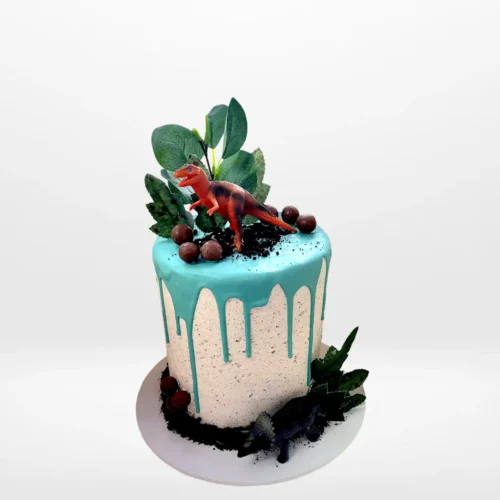 Dinosaur Dinosaur Cake by The Cravery, handcrafted kids’ dinosaur themed cake from our cake shop in Birmingham.