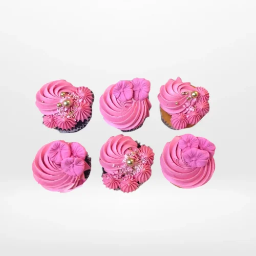 Flamingo Cupcakes by The Cravery, elegant pink cupcakes baked fresh in Solihull.