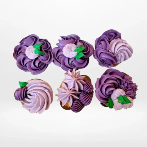 Flower Cupcakes by The Cravery, handcrafted floral buttercream cupcakes, freshly baked and delivered in Birmingham.