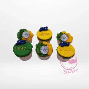 Football Cupcakes by The Cravery, handcrafted cupcakes with edible football decorations, freshly baked in Birmingham.
