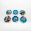 Frozen Cupcakes by The Cravery, blue and white cupcakes with edible Frozen-themed toppers, baked fresh in Birmingham.