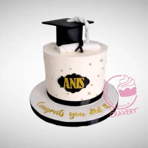 Graduation Cake Cake by The Cravery, handcrafted and customisable cake from our cake shop in Redditch.