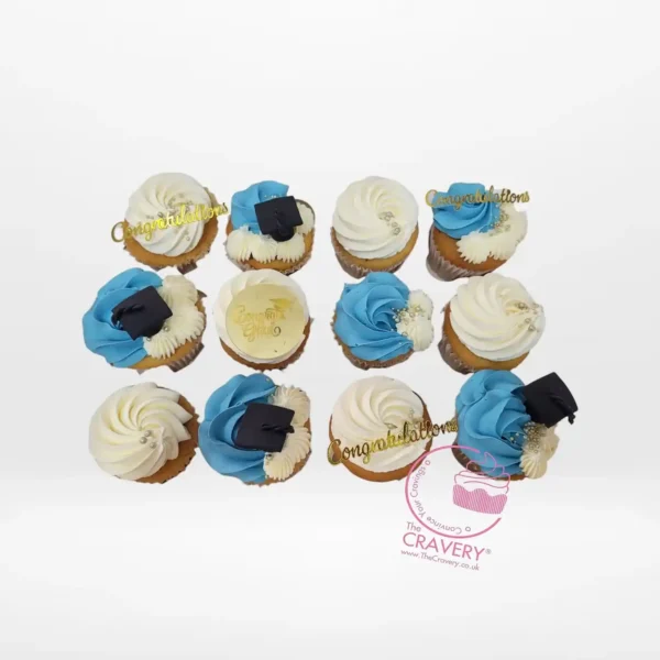 Graduation Cupcakes Near Me by The Cravery, handcrafted cupcakes with delivery in Birmingham.