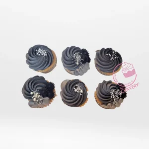Grey Cupcakes by The Cravery, modern, elegant handcrafted cupcakes baked fresh in Sutton Coldfield.