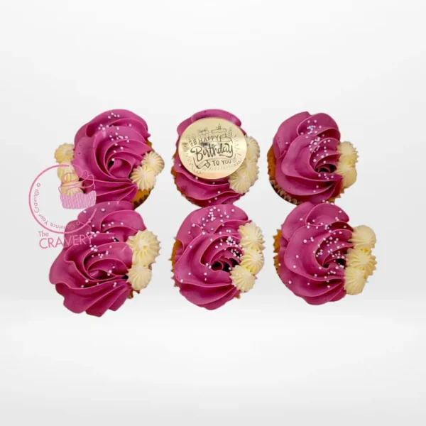 Happy Birthday Cupcakes by The Cravery – handcrafted buttercream cupcakes delivered across Birmingham.