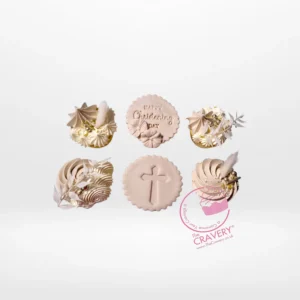 Cupcakes for a Baptism by The Cravery, elegant handcrafted Birmingham cupcakes for christening celebrations.