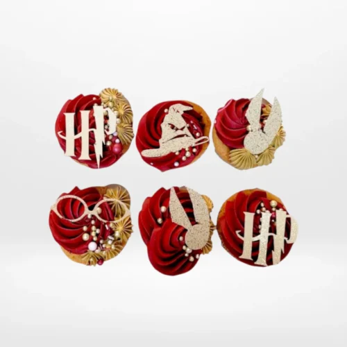 Harry Potter Cupcakes by The Cravery, handcrafted wizard-themed cupcakes baked fresh in Birmingham.