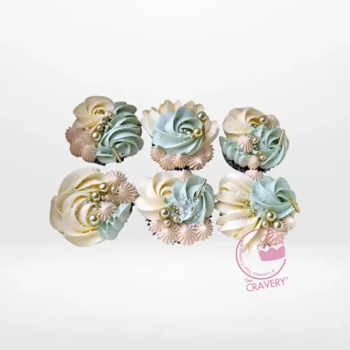 Hen Party Cupcakes by The Cravery, elegant bridal-themed cupcakes handcrafted in Birmingham.