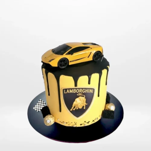 Lambo Cakes by The Cravery, luxury supercar-themed cake handcrafted at our cake shop in Northfield.