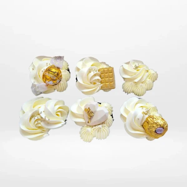 Lindt Cupcakes by The Cravery, luxury chocolate cupcakes topped with Lindt truffles, baked fresh in Birmingham.
