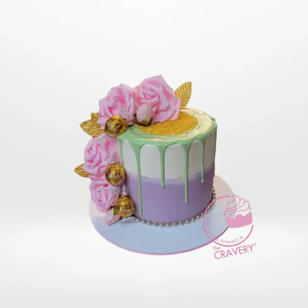 Love Cake by The Cravery, romantic handcrafted cake from our cake shop in Redditch.