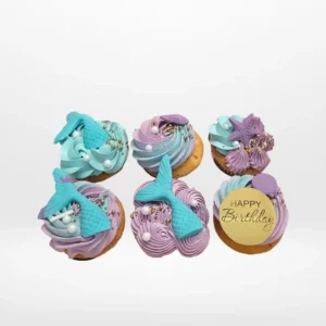 Mermaid Cupcakes by The Cravery, handcrafted ocean-themed cupcakes made in Birmingham.